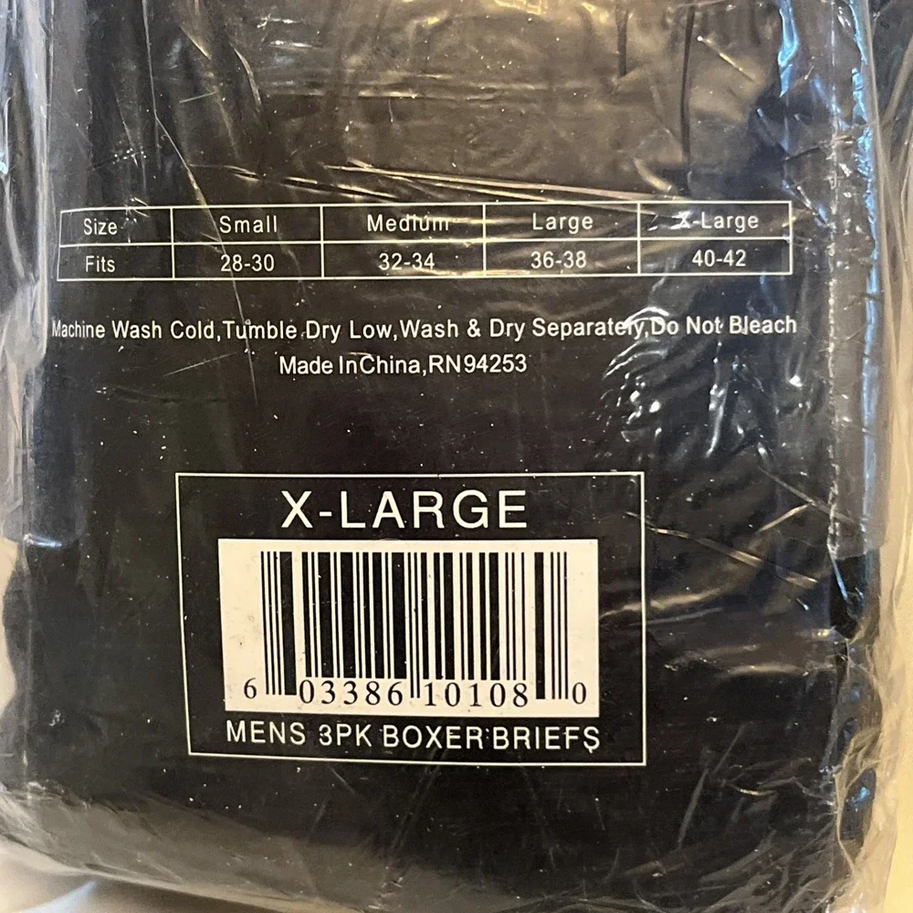 NOS Men's Vintage XL (40-42) Boxer Briefs Highland Outfitters 3 Pack